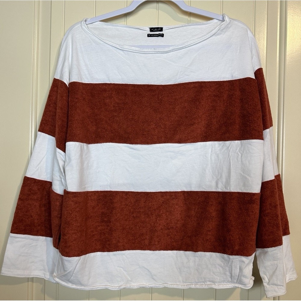 Urban Outfitters Out From Under Long Sleeve striped boxy oversized shirt Sz S